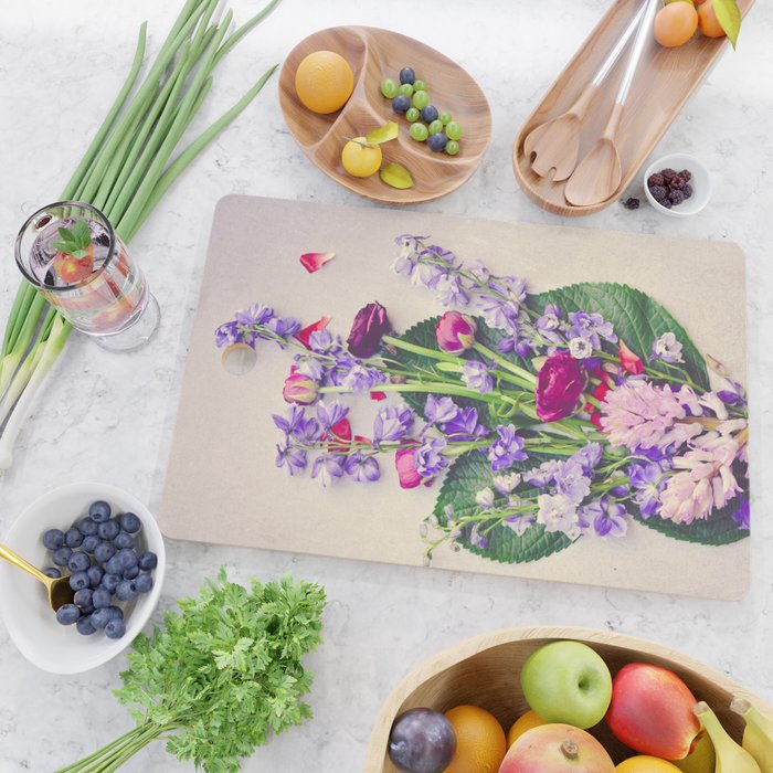 Summer Flowers Cutting Board Gallery Image 2