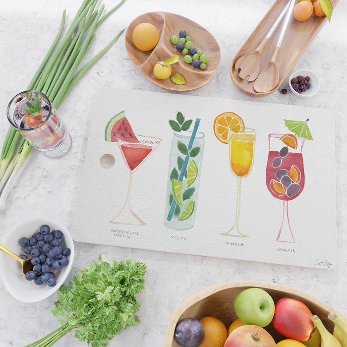 Summer Cocktails Cutting Board Gallery Image 2