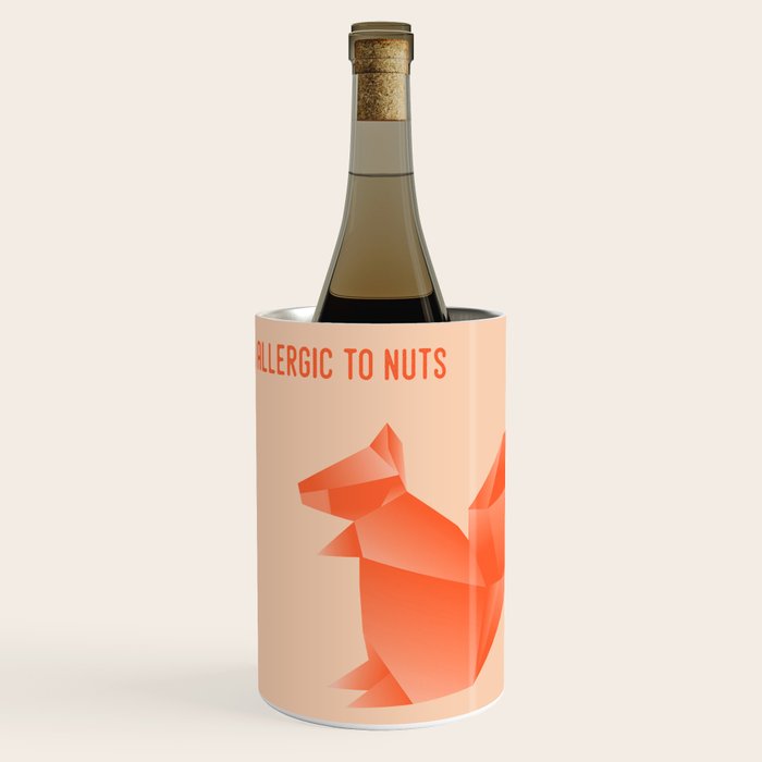 Allergic to Nuts - Origami Orange Squirrel Wine Chiller Gallery Image 1