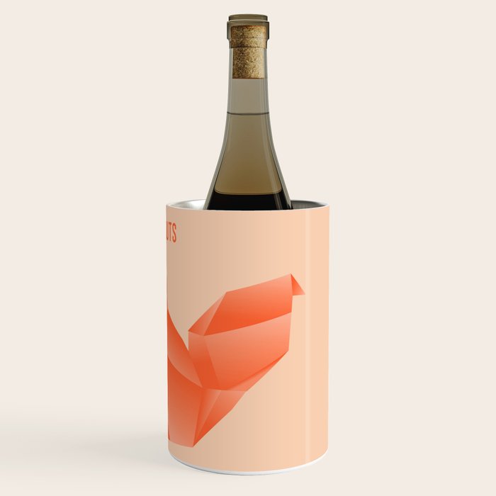 Allergic to Nuts - Origami Orange Squirrel Wine Chiller Gallery Image 3