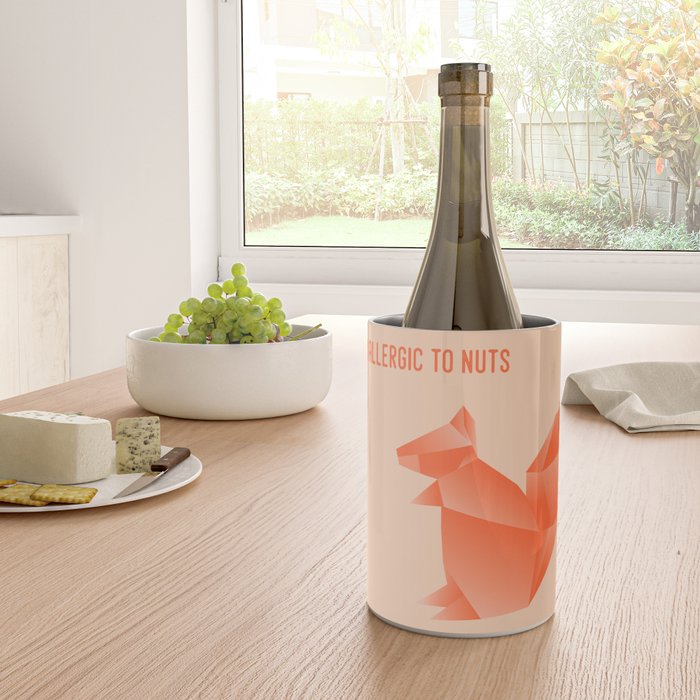 Allergic to Nuts - Origami Orange Squirrel Wine Chiller Gallery Image 4