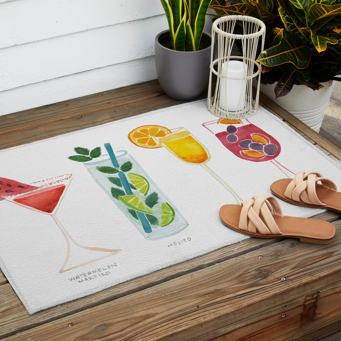 Summer Cocktails Outdoor Rug Gallery Image 2