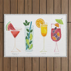Summer Cocktails Outdoor Rug Gallery Image 1