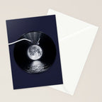Vinyl moon Stationery Card Gallery Image 2