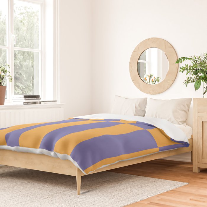 Strippy - Peri and Mango Duvet Cover Gallery Image 2