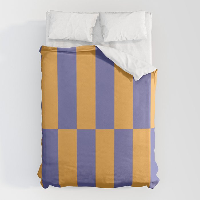 Strippy - Peri and Mango Duvet Cover Gallery Image 1