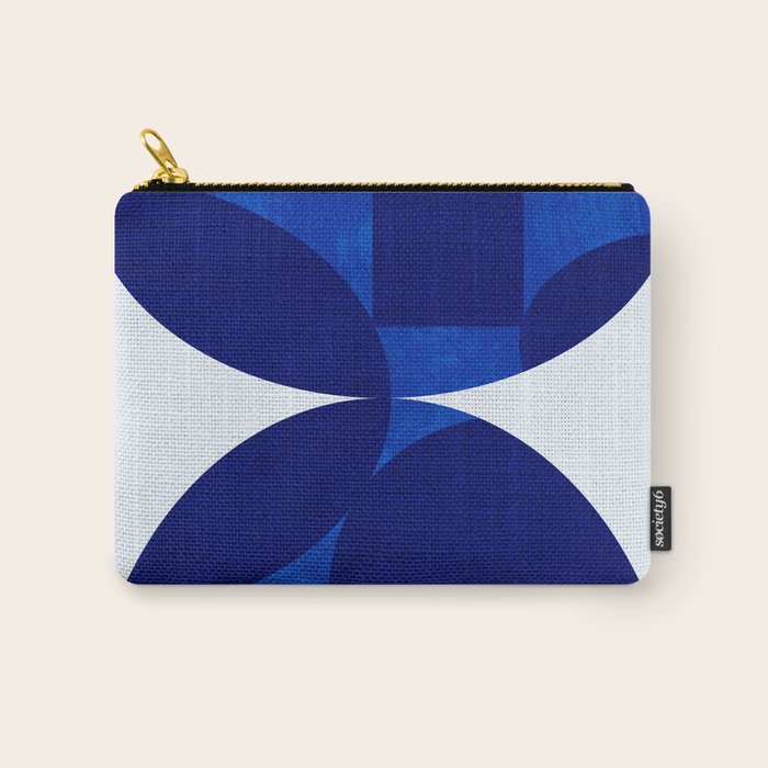 mid century blue Carry All Pouch Gallery Image 1