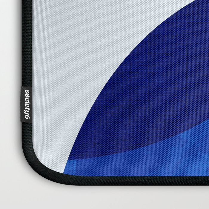 mid century blue Laptop Sleeve Gallery Image 3