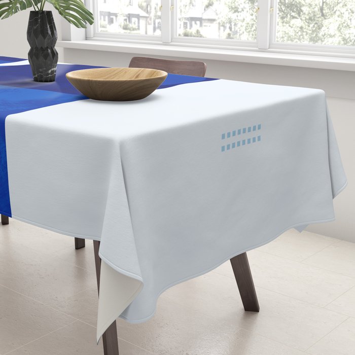 mid century blue Tablecloth Gallery Image 3