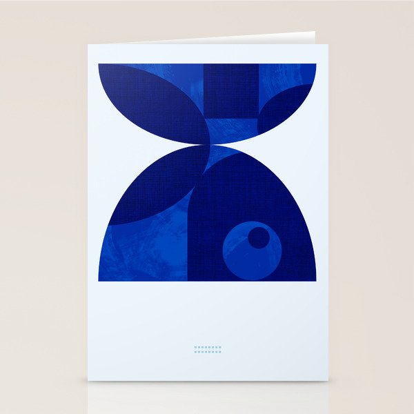 mid century blue Stationery Card Gallery Image 2