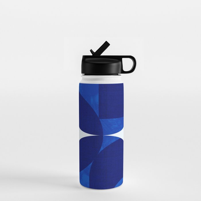 mid century blue Water Bottle Gallery Image 1