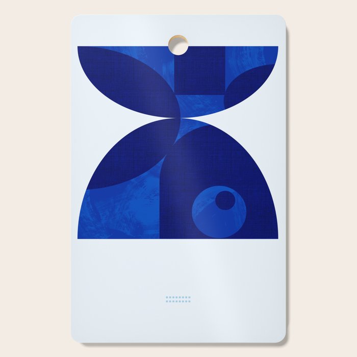 mid century blue Cutting Board Gallery Image 1