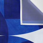 mid century blue Wall Tapestry Gallery Image 3