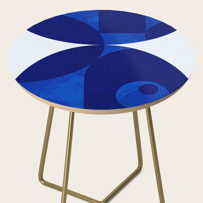 mid century blue Side Table Gallery Image 2