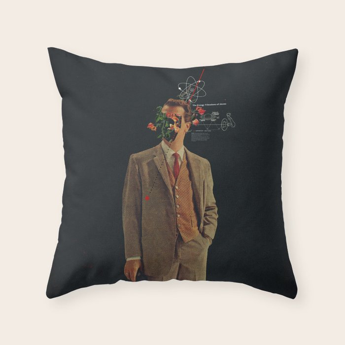 The Energy Vibrations Of Atoms Throw Pillow Gallery Image 1
