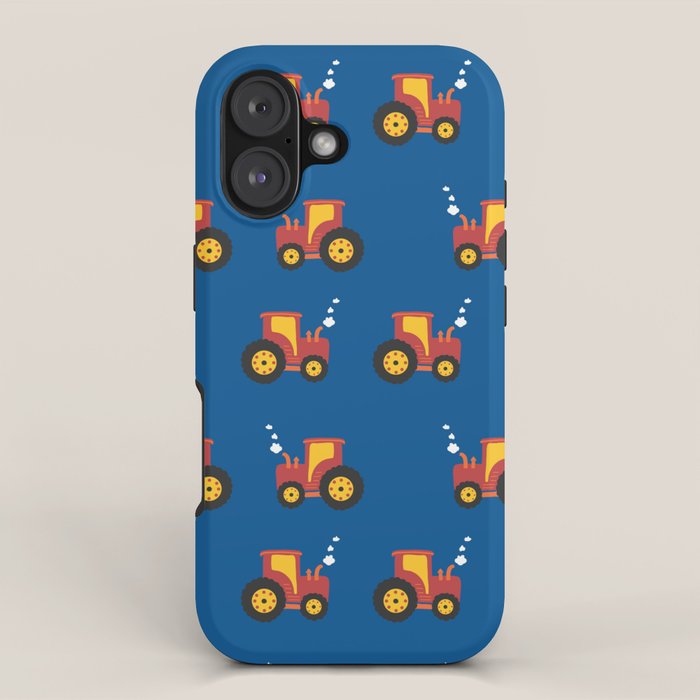 Tractors on Blue iPhone Case Gallery Image 1