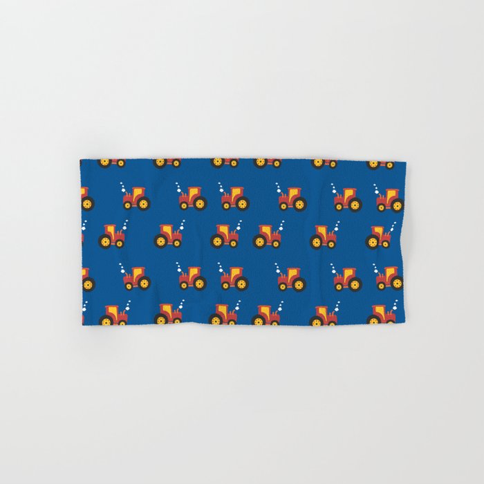 Tractors on Blue Bath Towel Gallery Image 1