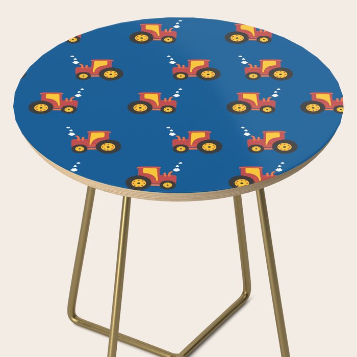 Tractors on Blue Side Table Gallery Image 2