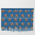 Tractors on Blue Wall Hanging Gallery Image 1