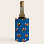 Tractors on Blue Wine Chiller Gallery Image 2