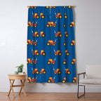 Tractors on Blue Window Curtain Gallery Image 5