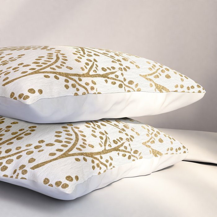 Gold Branches Pillow Sham Gallery Image 3