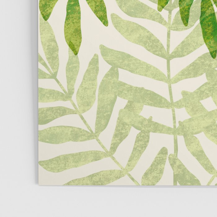 Tropical Forest Fern Fronds - botanical greenery design Poster Gallery Image 3