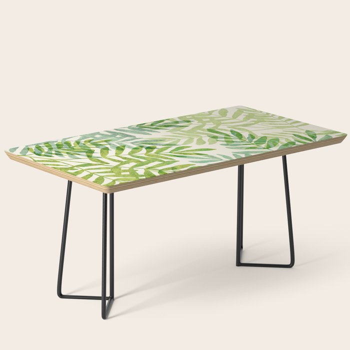 Tropical Forest Fern Fronds - botanical greenery design Coffee Table Gallery Image 1