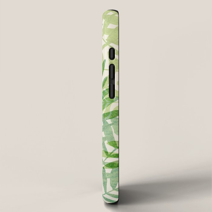 Tropical Forest Fern Fronds - botanical greenery design iPhone Case Gallery Image 2