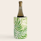 Tropical Forest Fern Fronds - botanical greenery design Wine Chiller Gallery Image 3