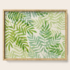 Tropical Forest Fern Fronds - botanical greenery design Serving Tray Gallery Image 1