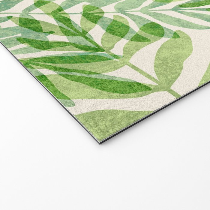 Tropical Forest Fern Fronds - botanical greenery design Welcome Mat Gallery Image 2
