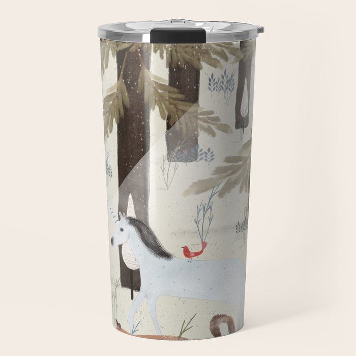 the fox and unicorn Travel Mug Gallery Image 1