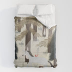 the fox and unicorn Duvet Cover Gallery Image 6
