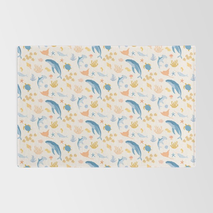 Sea Animals Pattern Rug Gallery Image 2