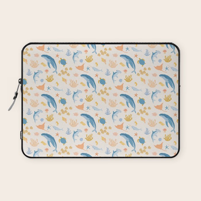 Sea Animals Pattern Laptop Sleeve Gallery Image 1