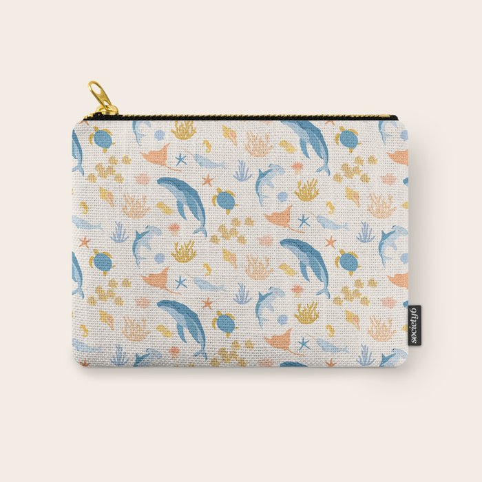 Sea Animals Pattern Carry All Pouch Gallery Image 1
