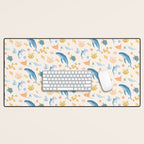 Sea Animals Pattern Desk Mat Gallery Image 1