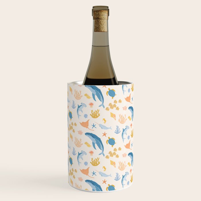 Sea Animals Pattern Wine Chiller Gallery Image 2