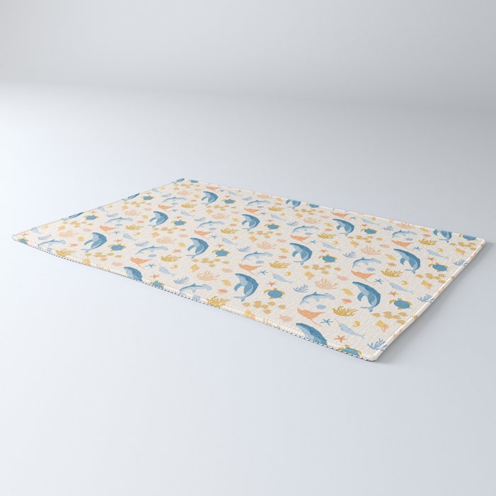 Sea Animals Pattern Rug Gallery Image 3