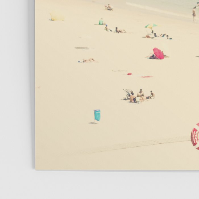 Aerial Crowded Beach - Pastel Beach - Ocean Print - Sea Travel photography Poster Gallery Image 3