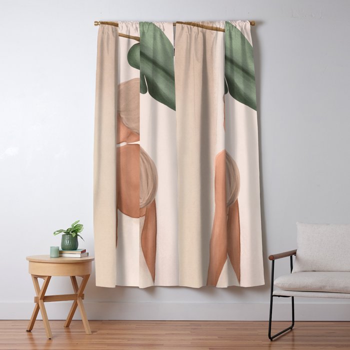 Abstract Woman in a Dress Window Curtain Gallery Image 5