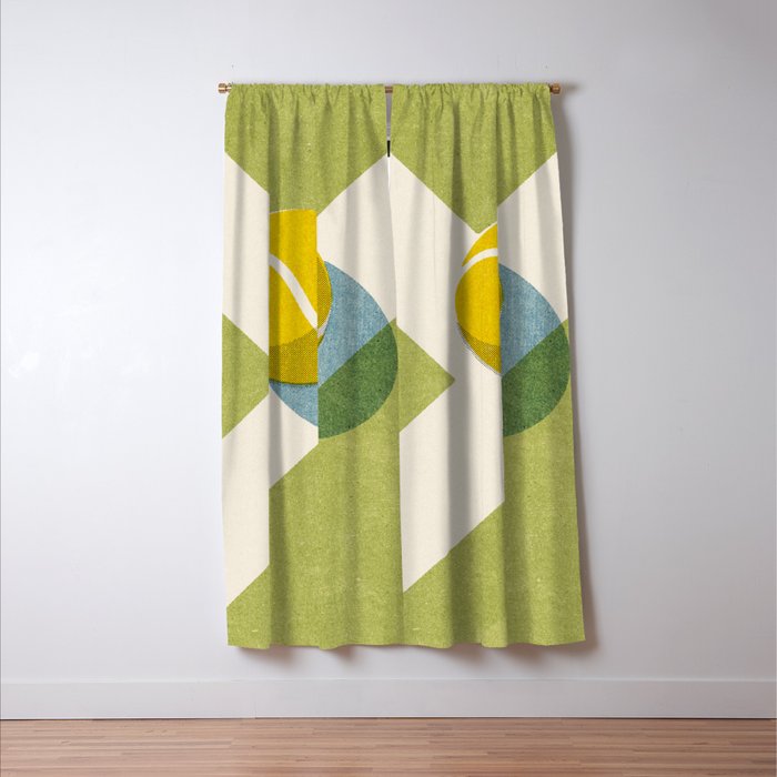 BALLS / Tennis (Grass Court) Window Curtain Gallery Image 3
