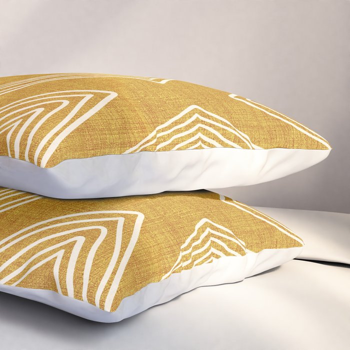 Birch in Gold Pillow Sham Gallery Image 3