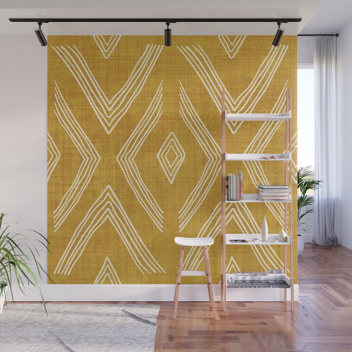 Birch in Gold Wall Mural Gallery Image 1