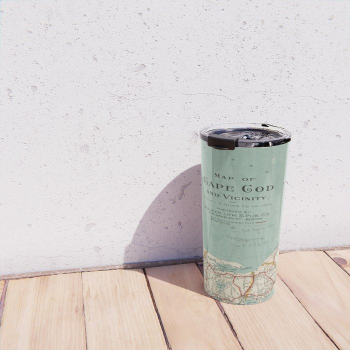 Vintage Map of Cape Cod (1917) Travel Mug Gallery Image 4