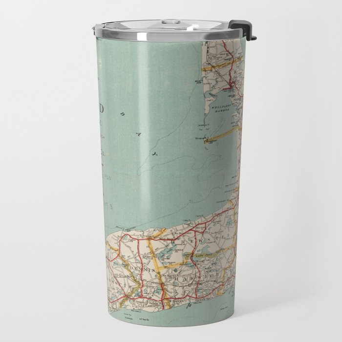 Vintage Map of Cape Cod (1917) Travel Mug Gallery Image 2