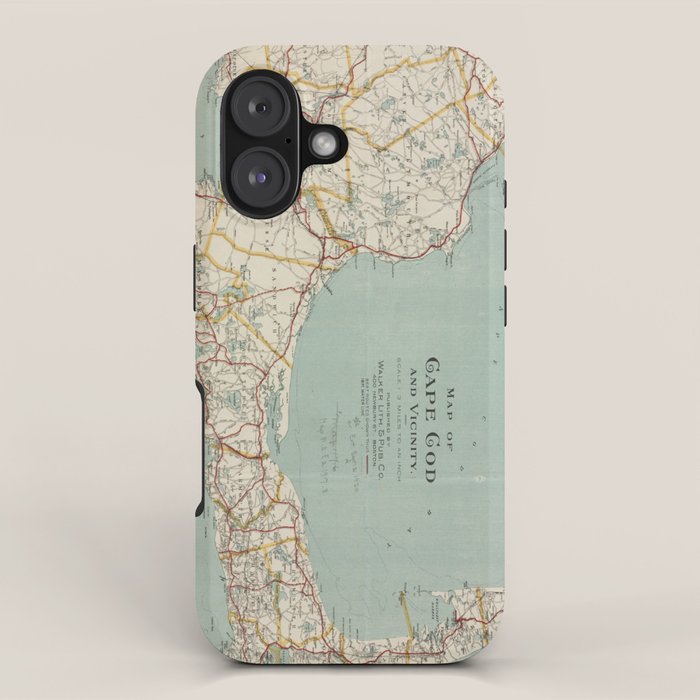 Vintage Map of Cape Cod (1917) iPhone Case Gallery Image 1