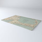 Vintage Map of Cape Cod (1917) Rug Gallery Image 3