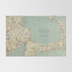 Vintage Map of Cape Cod (1917) Rug Gallery Image 2